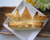 こどもの日の朝食に♪兜のトースト作り方7写真