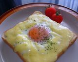 レンジでホワイトソース★クロックマダム作り方8写真