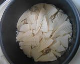 鶏肉と茹でタケノコの炊き込みご飯作り方7写真