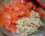 ☆納豆ドレッシングで☆簡単豆苗サラダ作り方1写真