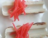 紅生姜を竹輪でくるくる巻☆マヨソース味作り方1写真