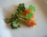 お弁当を彩る★貝割れの人参くるくる花束♪作り方3写真