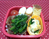 牛肉とほうれん草のふんわり炒め作り方4写真
