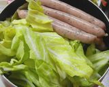 春キャベツとソーセージのスープ煮作り方3写真