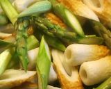 簡単　アスパラガスと竹輪のバター醤油作り方2写真