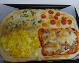 どれから食べる?キングサイズの4種ピザ作り方10写真