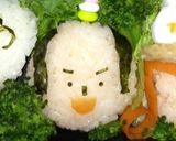 キャラ弁おにぎり、かしなり君とスイーツ姫作り方6写真