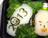 キャラ弁おにぎり、かしなり君とスイーツ姫作り方9写真
