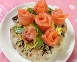 お誕生日♡お祝いに♡薔薇のちらし寿司♡作り方5写真