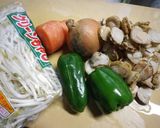 ホタテ入り焼きそば作り方1写真