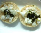 コロ²新玉葱と胡桃のバジルカレートースト作り方2写真