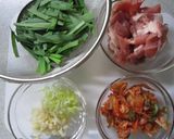 ✿豚肉とニラのキムチ炒め✿作り方1写真