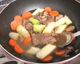 鍋の残り野菜で♪フライパンですき焼き風煮作り方4写真