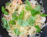 海老とケイパー、バジルのレモン風味パスタ作り方4写真