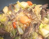 鍋の残り野菜で♪フライパンですき焼き風煮作り方7写真