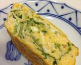 お弁当に♡水菜とシラス入り卵焼き作り方4写真