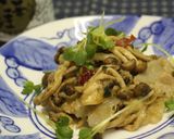 コリコリしめじと豚肉の香味炒め作り方5写真