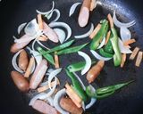 鉄板ナポリタン作り方5写真