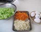 春キャベツ・人参のキッシュ　簡単炊飯器！作り方1写真