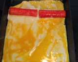 お弁当カニカマでハートの形の出し巻き卵♡作り方3写真