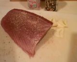 バター醤油風味のカツオステーキ作り方1写真