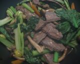 牛肉と小松菜の牡蠣油炒め作り方7写真