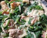 簡単☆ほうれん草とチキンのクリーム煮作り方7写真