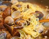 簡単✿あさりのパスタ【ボンゴレビアンコ】作り方5写真
