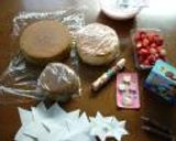 クリスマスツリーケーキ作り方1写真