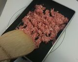 【激安レシピ】もやしと挽き肉の味噌汁作り方1写真