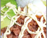 俺のカフェ風アボカド丼!スパムを添えて!作り方8写真