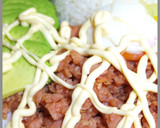 俺のカフェ風アボカド丼！スパムを添えて！作り方8写真