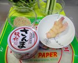 おつまみ★新生姜とさんま缶の生春巻き作り方1写真