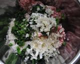 ほうれん草入り　ポークハンバーグ作り方1写真