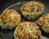 ほうれん草入り　ポークハンバーグ作り方3写真