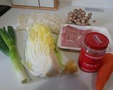 鶏がらジューシー焼きうどん作り方1写真