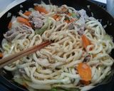 鶏がらジューシー焼きうどん作り方4写真
