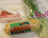 まぜるだけ！味付けもやしと水菜の和え物作り方1写真