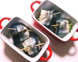 低糖質レシピ☆秋刀魚のチーズロール焼き作り方3写真