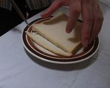 トーストと焼きそばの素でカンタンうまい棒作り方1写真