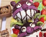 バイキンマンと一緒♪レオのお誕生日ケーキ作り方8写真