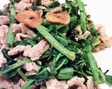 クレソンと豚肉のニンニク炒め作り方10写真