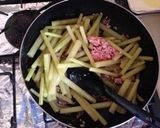 フキと挽肉炒め 簡単レシピ作り方3写真