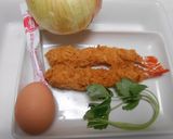 市販のエビフライでエビかつ丼！作り方1写真