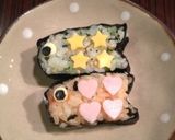 こいのぼりのおにぎり☆作り方1写真