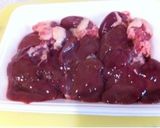 鶏レバーの甘辛煮作り方1写真