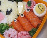 しまじろう鯉のぼりキャラ弁当作り方5写真