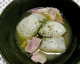 新玉ねぎとかぶのスープ仕立て作り方4写真