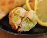 餃子の皮で鶏とアボカドのから揚げ作り方4写真