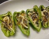 塩昆布＊ウズラ卵のピーマンカップ焼き作り方4写真